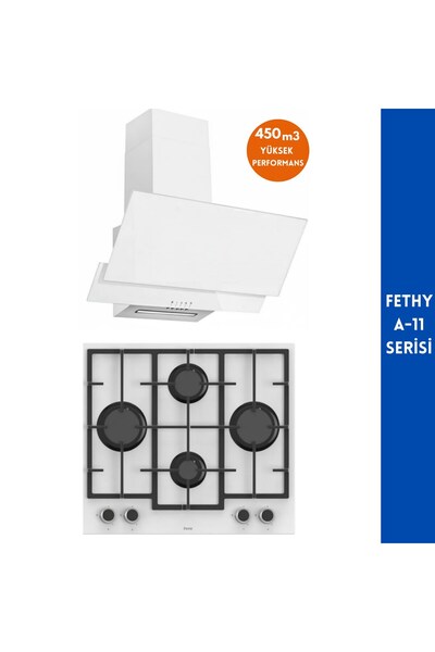 Ferre ve AFM Tech MARKALI Fethy A-11 Ocak +Davlumbaz 2'li Ankastre Set ( LN38...