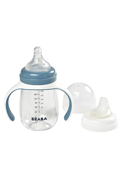 Béaba 2-in-1 Learning Bottle, Blue