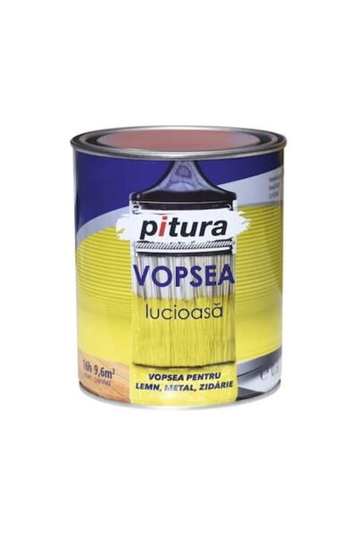 Kober Vopsea alchidică lucioasă pentru lemn/metal, albastru strălucitor, 0,6 l