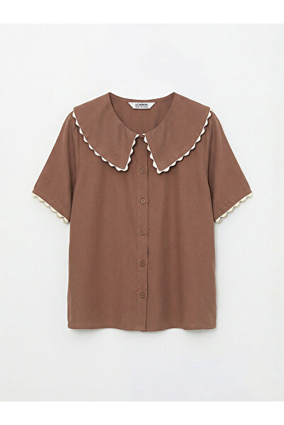 LC Waikiki منتجات فريزن ستور التي لا مثيل لها: قميص بناتي بأكمام قصيرة وياقة ...