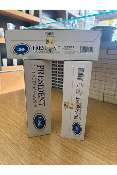 President Presidend kalın beyaz makaron