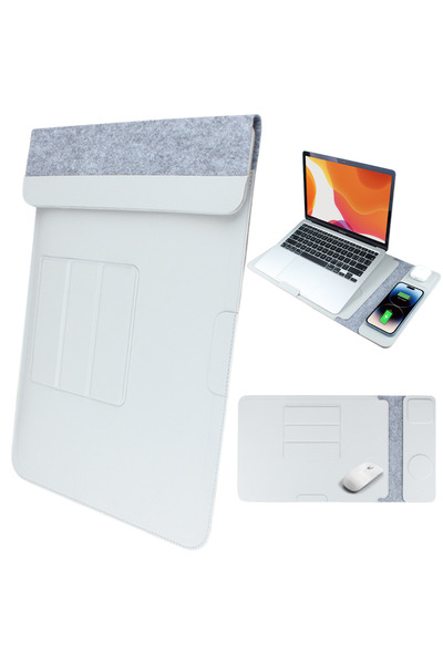 Dasbo Laptop Case with Dual Wireless Charging 15W, 360 Protection, Waterproof...