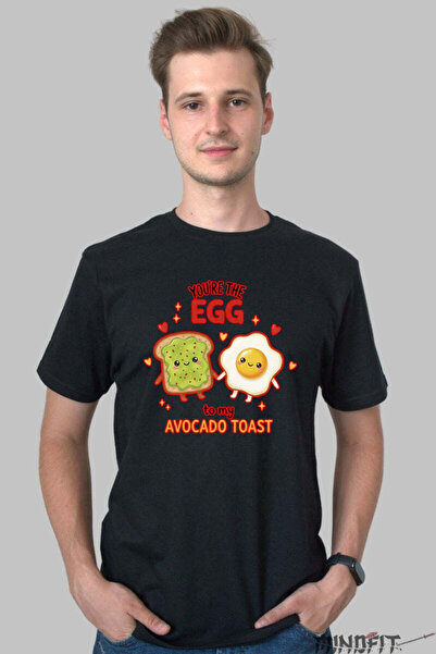 GILDAN Tricou Valentine S Day Cuplu You Re The Egg To My Avocado Toast Barbat