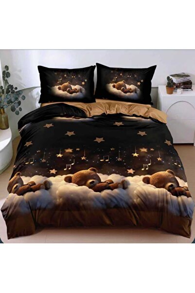 Casa de Vis Double bed linen set, satin cotton, 180 x 200 cm, 4 pieces, with ...