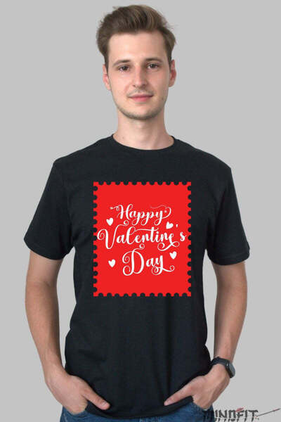 GILDAN Tricou Valentine S Day Happy Valentine S Day Stamp Barbat