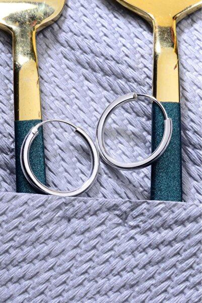 Innuendo Jewelry 925 Ayar Gümüş Trend Halka Küpe 2mm - 20mm