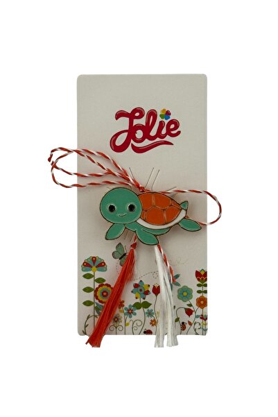 Flippy Martisor Children Jolie Metal Cardboard Brooch Multicolored Turtle Model