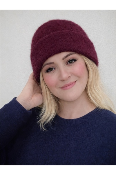 QA Quella Accessories SOFT TOUCH DÜZ RENK BASİC TRİKO BORDO BERE