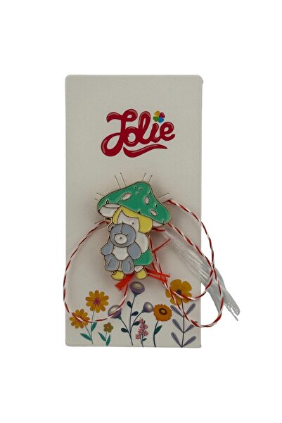 Flippy Martisor Children Jolie Metal Cardboard Brooch Multicolored Mushroom T...