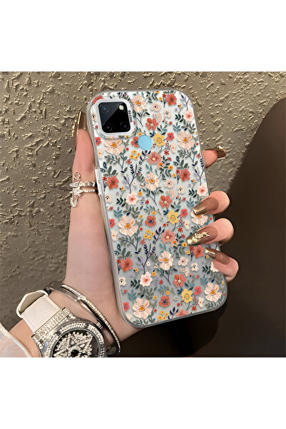 Hontinga حافظة من السيليكون النحيف المقاوم للصدمات بنمط غصن الزهرة المتوافقة ...