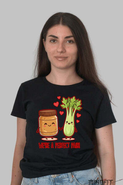 GILDAN Tricou Valentine S Day Cuplu Suntem Combinate Perfect Dama