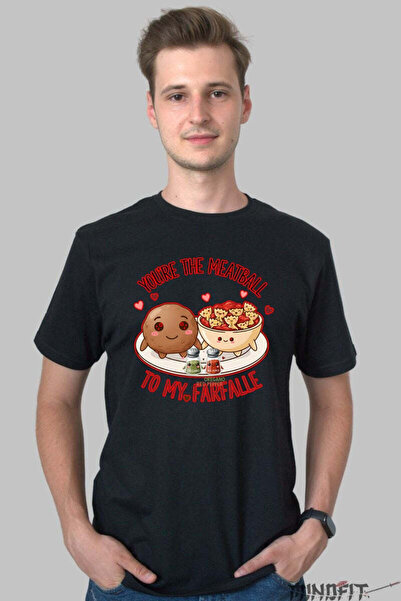 GILDAN Tricou Valentine S Day Cuplu You Re The Meatball To My Farfalle Barbat
