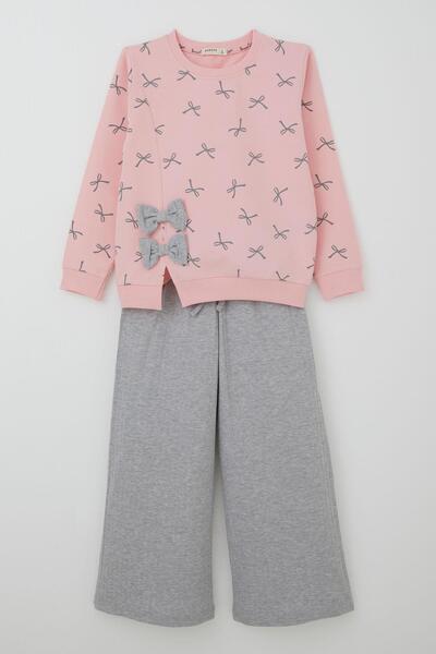 Breeze Girl's Tracksuit Set with Bow Detail and Lacing Accessories, Ages 7-12...