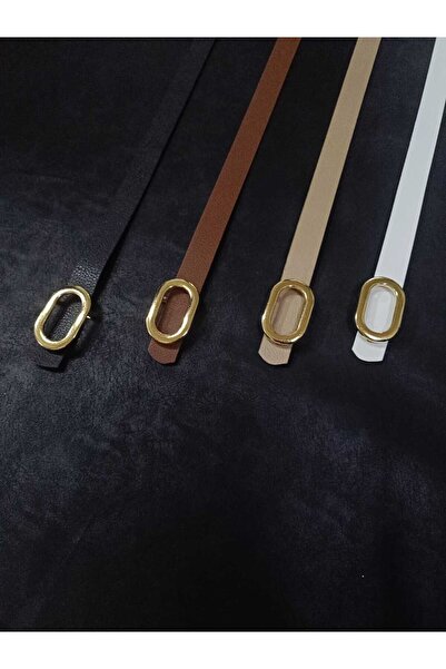 RODEO Pachet de 4 curele pentru femei cu cataramă ovală, curea pentru jachetă...