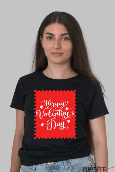 GILDAN Tricou Valentine S Day Happy Valentine S Day Stamp Dama