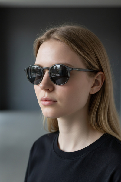 De Valentini Round Model Unisex Sunglasses