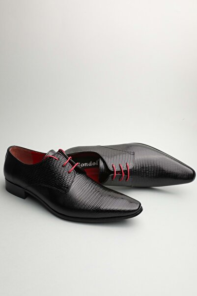 Gondol Men's Genuine Leather Pointed Toe Special Leather Design Shoes Tz.624 ...