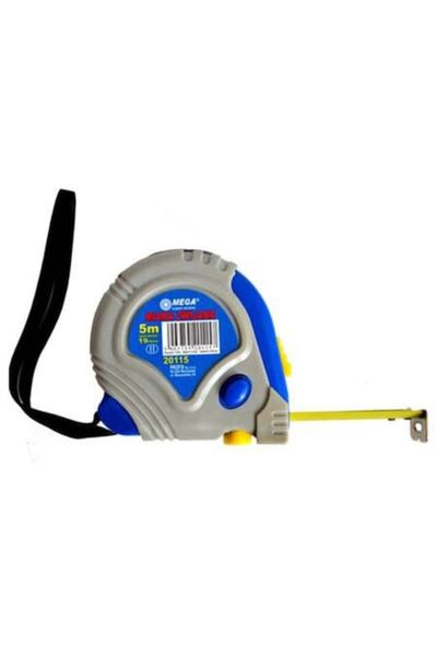 MEGA Ruletă de măsurare din cauciuc cu 3 încuietori 5m x 19mm