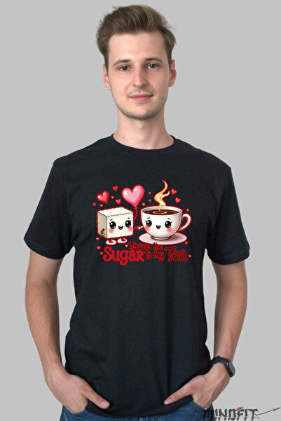 GILDAN Tricou Valentine S Day Cuplu You Re The Sugar To My Tea Barbat