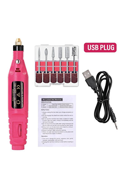 Choice4 مجموعة أدوات حفر الأظافر عالية الجودة من لينماندا (أحمر-1)، تتضمن آلة...