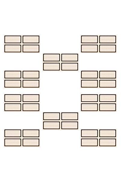 OEM Etichete Autocolante Clasice Negre 8x4cm - 40buc