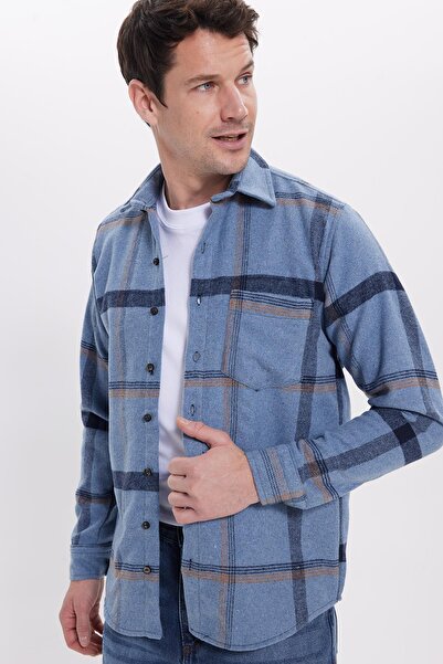 Tudors Men's Regular Fit Comfortable Cut Winter Plaid Lumberjack Shirt