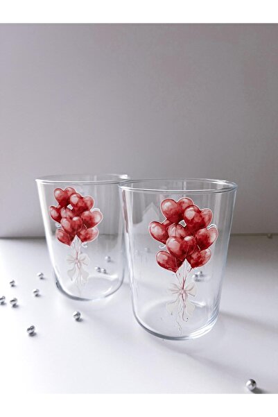 Rolin Design 2li KALPLİ BALONLAR SU BARDAĞI 250ml