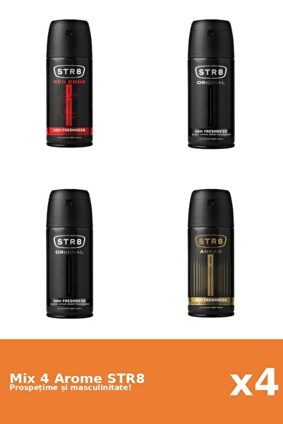 str8 Set 4 Mix STR8: 1x Ahead, 2x Original, 1x Red Code