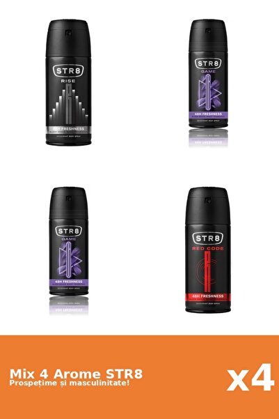 str8 Set 4 Mix STR8: 2x Game, 1x Red Code, 1x Rise