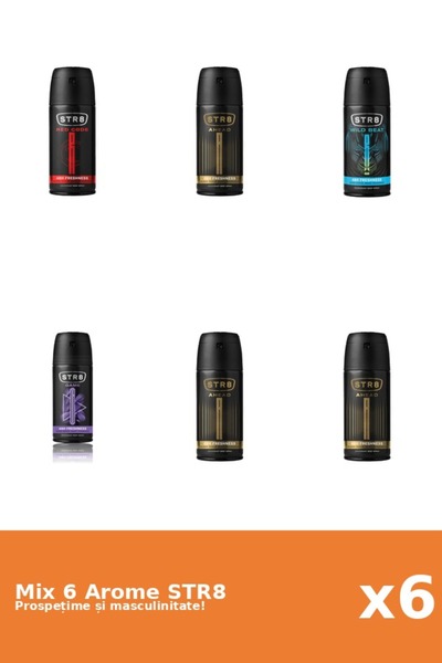 str8 Set 6 Mix STR8: 3x Ahead, 1x Game, 1x Red Code, 1x Wild Beat