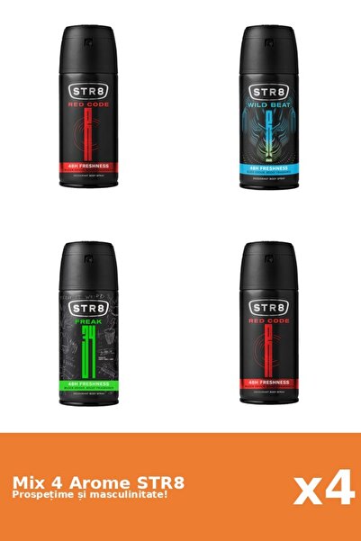 str8 Set 4 Mix STR8: 1x FR34K, 2x Red Code, 1x Wild Beat