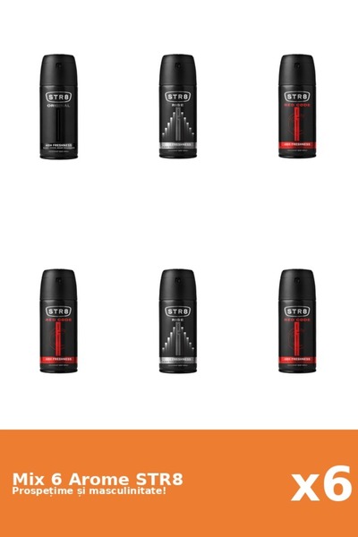 str8 Set 6 Mix STR8: 1x Original, 3x Red Code, 2x Rise