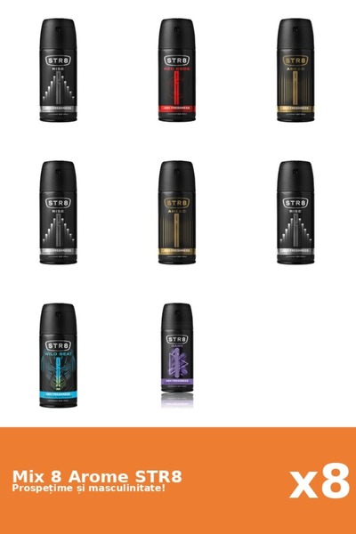 str8 Set 8 Mix STR8: 2x Ahead, 1x Game, 1x Red Code, 3x Rise, 1x Wild Beat