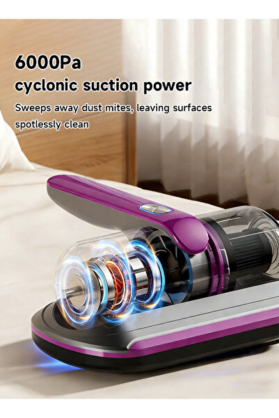 Generic جهاز لاسلكي محمول لإزالة الغبار للاستخدام المنزلي، مكنسة كهربائية صغي...