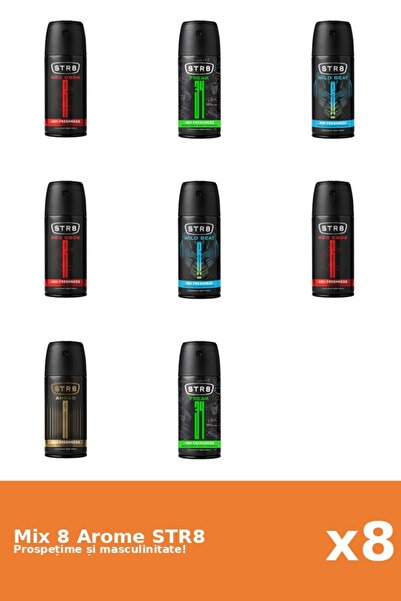 str8 Set 8 Mix STR8: 1x Ahead, 2x FR34K, 3x Red Code, 2x Wild Beat