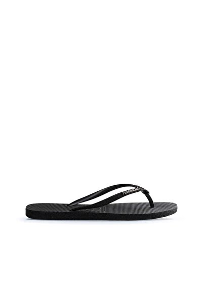 Havaianas Black Metal Logo Women's Slippers 27W4146093_0090