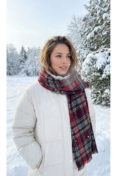 LAGRANZE La Granze Women's Winter Patterned Shawl/Scarf