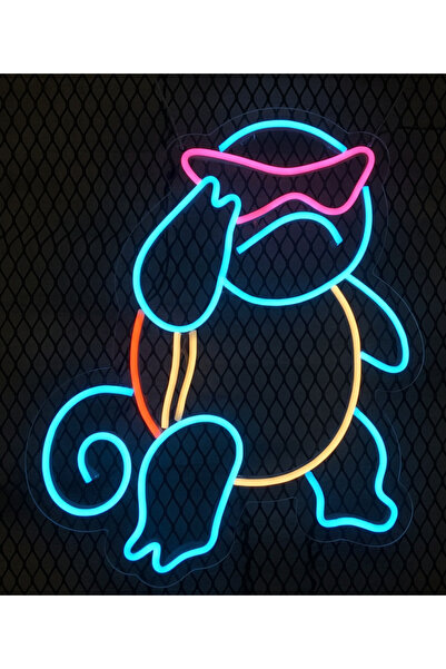 Neon Squirtle Pokemon Led