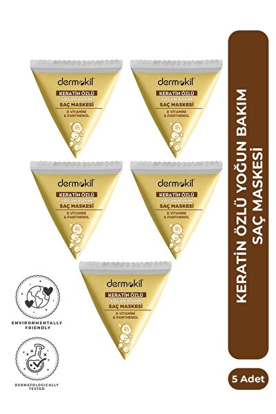 Dermokil Keratin Özlü Saç Maskesi Seti 25 ml x 5 Adet