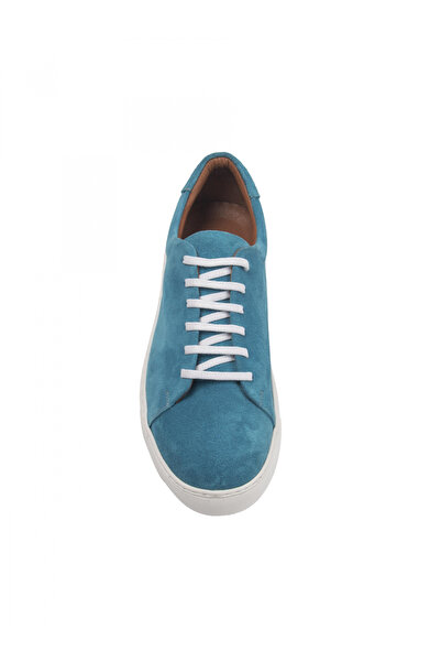 Evanto Shoes Sneakers din piele pentru bărbați Olympic Blue Sneakers