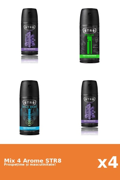 str8 Set 4 Mix STR8: 1x FR34K, 2x Game, 1x Wild Beat