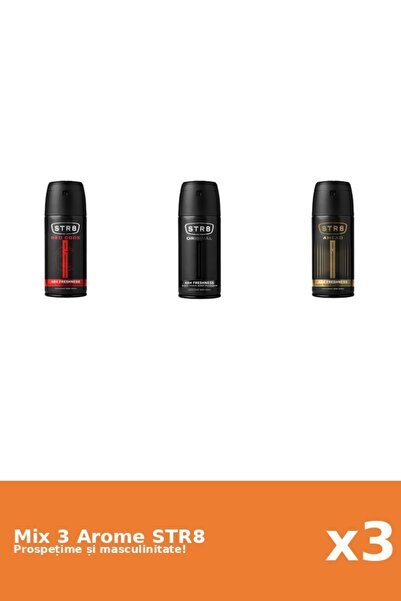 str8 Set 3 Mix STR8: 1x Ahead, 1x Original, 1x Red Code