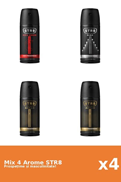str8 Set 4 Mix STR8: 2x Ahead, 1x Red Code, 1x Rise