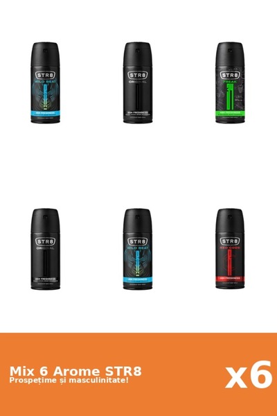 str8 Set 6 Mix STR8: 1x FR34K, 2x Original, 1x Red Code, 2x Wild Beat
