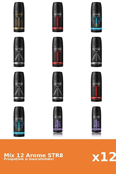 str8 Set 12 Mix STR8: 1x Înainte, 2x Joc, 3x Cod Roșu, 4x Ascensiune, 2x Ritm...