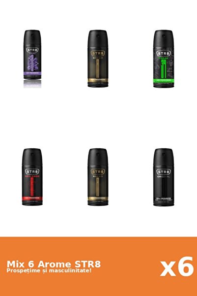 str8 Set 6 Mix STR8: 2x Ahead, 1x FR34K, 1x Game, 1x Original, 1x Red Code