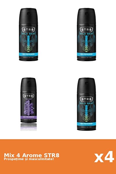 str8 Set 4 Mix STR8: 1x Game, 3x Wild Beat