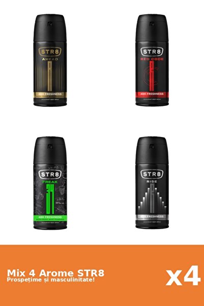 str8 Set 4 Mix STR8: 1x Ahead, 1x FR34K, 1x Red Code, 1x Rise