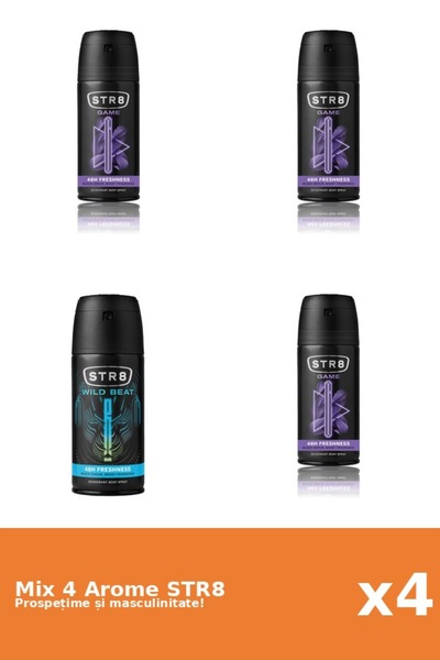 str8 Set 4 Mix STR8: 3x Game, 1x Wild Beat