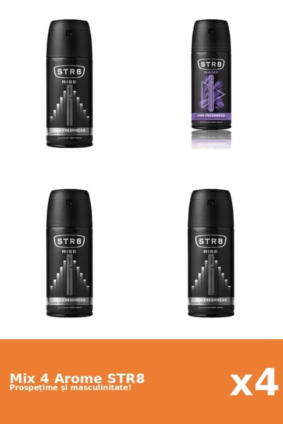 str8 Set 4 Mix STR8: 1x Game, 3x Rise